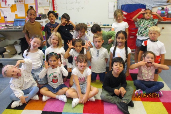 children making funny faces